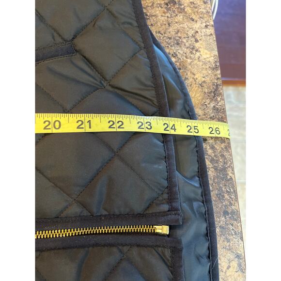 Old Navy Small Black Puffer Vest Quilted Gold Zipper - Picture 7 of 7